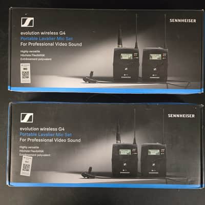 Sennheiser Evolution Wireless G4 Portable Lavalier Mic Set – Complete in Box (Individually Priced) image 1