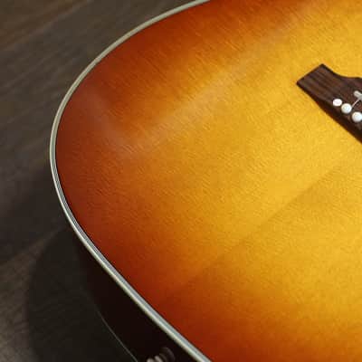 2003 Gibson Hummingbird Light Sunburst Acoustic/ Electric Dreadnaught Guitar + Hard Shell Case image 9