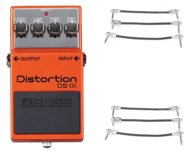 Boss DS-1X Distortion "Special Edition" + 2x Gator Patch Cable 3 Pack image 1