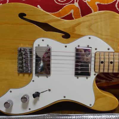 1976 Fender Telecaster Thinline Natural image 3