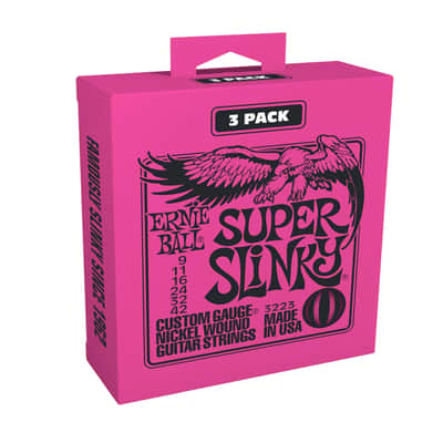 Ernie Ball 3 Pack Super Slinky Nickel Wound Electric Guitar Strings - 9-42 Gauge image 1