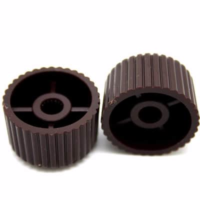 2x HARMONY SILVERTONE GUITAR KNOBS BROWN CUPCAKE TONE & VOLUME - CTS OR EMERSON image 2
