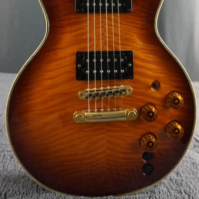 Aria Custom Shop PE-MID-I MIJ Flame Top MIDI Guitar w/ Original Case & Paperwork image 1