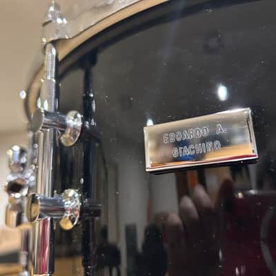 Lang/Gladstone 7x14" Solid Maple Black Snare Drum image 2