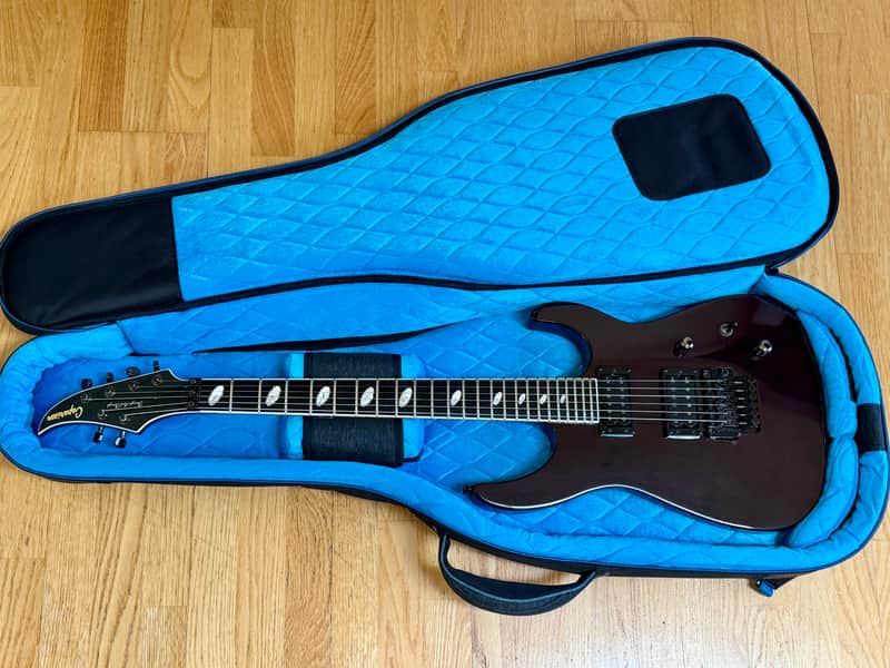 Caparison TAT II 2008 Crimson With Reunion Blues Case & All Paperwork image 1
