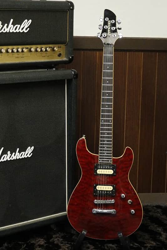 1990's made Fernandes APG-55 Flame maple top PRS style Made in Korea image 1