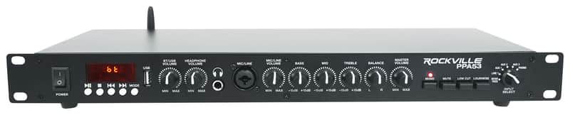Rockville PPA53 Preamp Home Audio Pre-Amplifier w/Bluetooth + USB Interface image 1