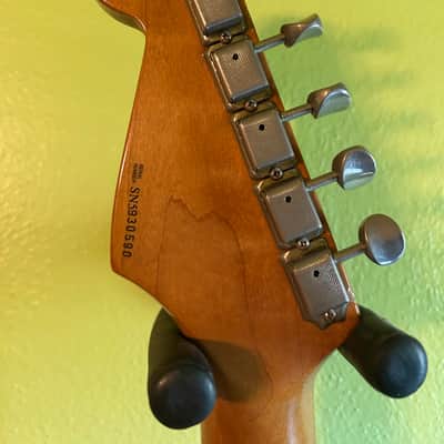 Fender Yngwie Malmsteen Stratocaster USA White/Yellow 1995 w/HSC image 8