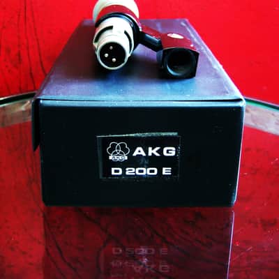 Vintage 1970's AKG D200E Cardioid Dynamic Microphone Low Z w accessories D190E D1000E # 2 image 17