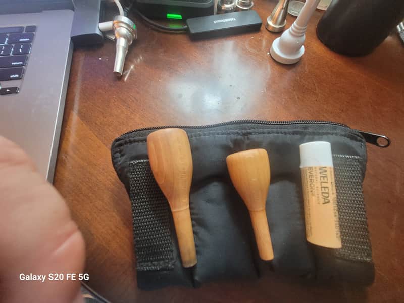 Jeem Wooden Trumpet and Flugel Mouthpiece 3C 2025 - Wood