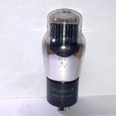 1950 Sylvania 5V4G GZ32 Rectifier Tube, NOS Testing image 1