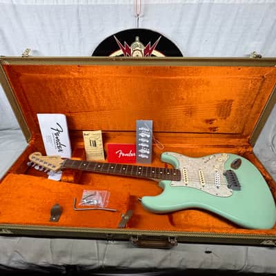 Fender USA Jeff Beck Stratocaster Guitar with Case 2015 - Surf Green / Rosewood fingerboard image 1