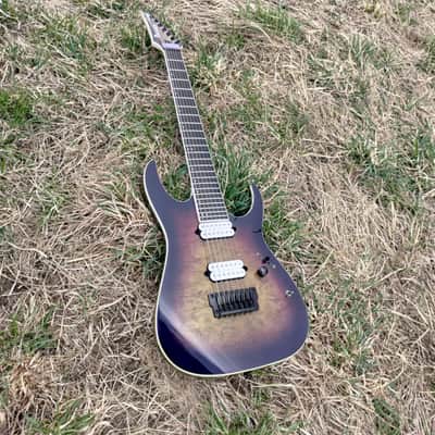 Ibanez RGIX7FDLB-NLB Iron Label 2018 - 2019 - Northern Lights Burst image 15