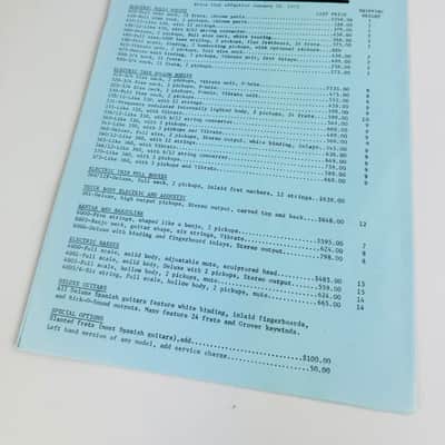 Rickenbacker Dealer Pack – Complete Transonic Era Portfolio 1973 image 7