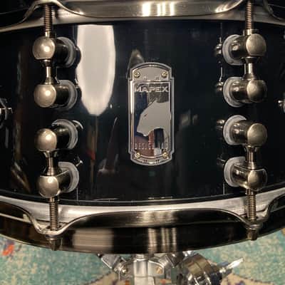 Mapex - 6x14" Black Panther Design Lab Jeff Hamilton "Cherry Bomb" Snare Drum, Piano Black image 7