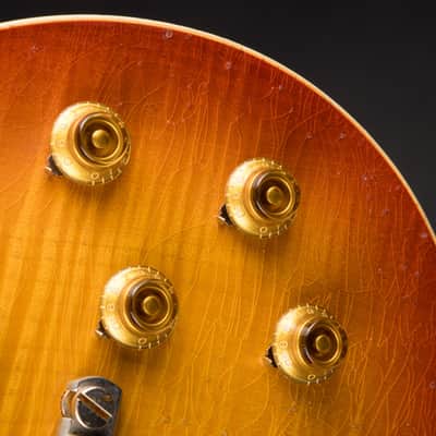 2021 - Gibson Custom Shop Made 2 Measure Murphy Lab '59 Les Paul Standard Murphy Painted Ultra Heavy Aged Orange Lemon Fade image 16