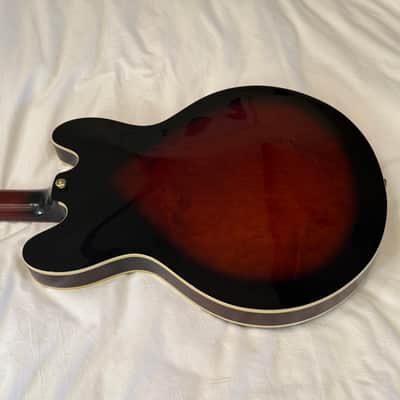 Vintage 1998 Epiphone Dot Deluxe - Made in Korea (MIK) - Cinnamon Burst (VSB) - Free Pro Setup image 11