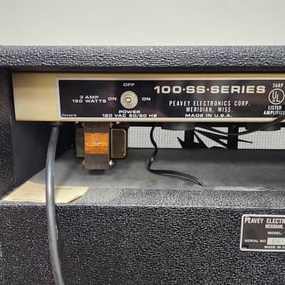 Vintage 1976 Peavey TNT 100 45W 1x15 Bass Combo Solid-State Amp w/ Original Cover - (LOCAL PICKUP ONLY) image 3