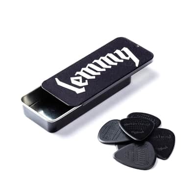 Dunlop MHPT02 Motorhead Lemmy Signature 1.14mm Guitar Pick Tin (6-Pack)