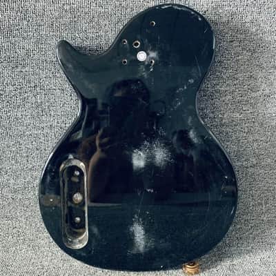Black Single Cut Basswood Guitar Body image 7