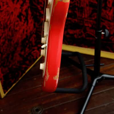 Fender Custom Shop LTD Fat 50's Stratocaster Relic Fiesta Red Electric Guitar 2018 Pre-Owned image 11