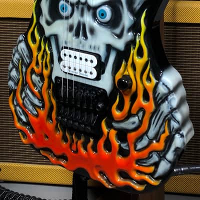 ESP George Lynch Carved Flame Skull and Bones 1993 #28 of 50 image 5
