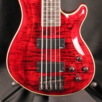 Schecter Omen Extreme 5 5 String Electric Bass Guitar Black Cherry image 2