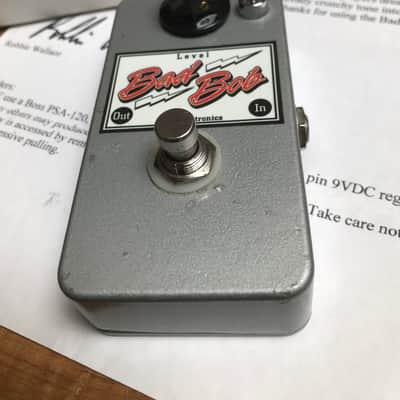 RGW Electronics Bad Bob Rare Original Robbie Wallace Hand Wired Booster Pedal Now Made By Analogman image 6