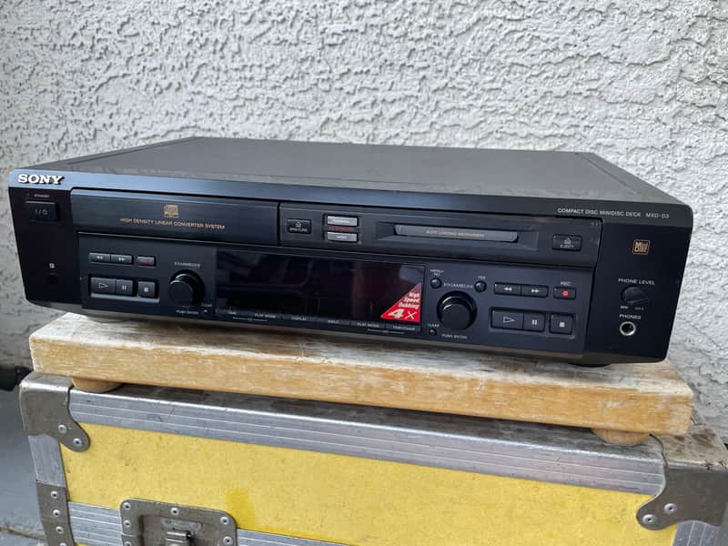 Vintage Sony MXD-D3 Combination Minidisc CD Stereo Deck - Black image 1