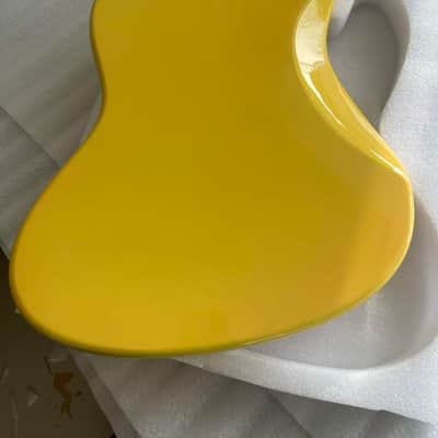 1 yellow gloss alder wood Electric guitar body jazzmaster body image 1