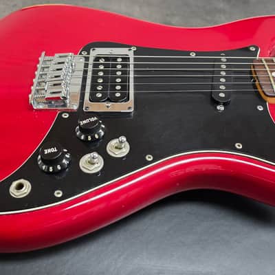 1981 Fender LEAD I Ash Body Light Relic Wine Red Transparent American Vintage 80s Custom Seymour Duncan JB Humbucker Single HS Hardtail USA '54 1954 Stratocaster headstock II Deluxe Case image 12
