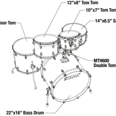 Tama CL52KR-PGJP Superstar Classic Drum Set 5 pcs - Gloss Java Lacebark Pine/Chrome HW + SM5W Hardware Kit image 3