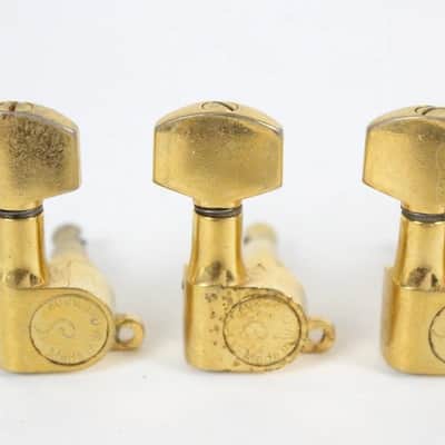 1980s Vintage Schaller M6 Mini Tuners ~GOLD~ W.Germany Tuning Pegs image 4