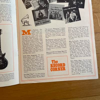 vintage 1968 Gibson Gazette catalog periodical Volume 8 No 2 Les Paul model reintroduction Barney Kessel artists gallery Larry Coryell paper case candy image 4