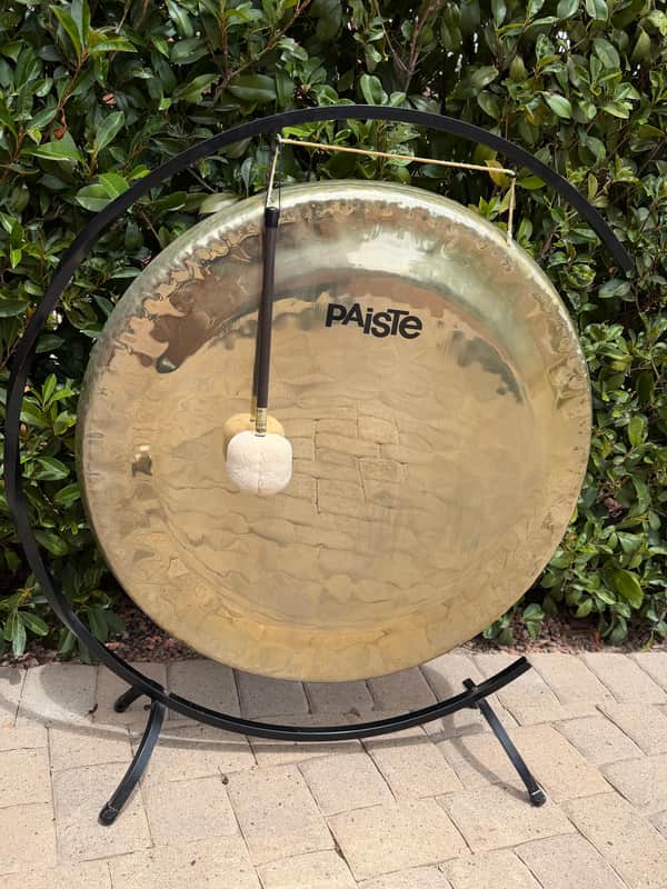 PAISTE 34” Brilliant Symphonic Gong - Brilliant — polished mirror gold image 1