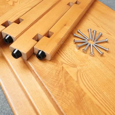 Honey Oak Audio Rack – Solid Wood 3-Tier Hi-Fi Rack – 5-Year Warranty image 10