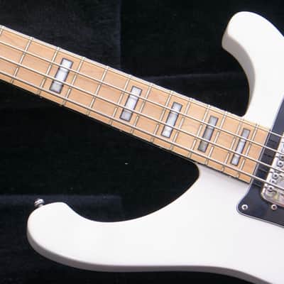 Vintage 1970's John Birch Bass In Rare Arctic White image 3