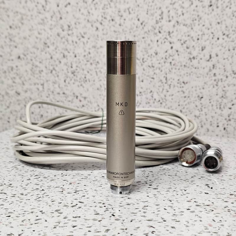 VERY RARE MICROPHONE RFT GEFELL NEUMANN MV102 + 10M CABLE image 1