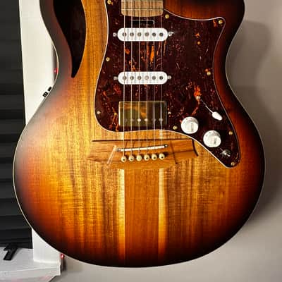 Cole Clark Thinline 2EC BLBL HSS - Black Sunburst image 3