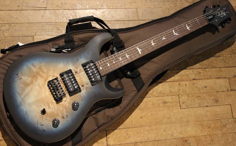 PRS Limited Edition SE "Exotic" Custom 24-08 Popular Burl Lake Blue Midnight Burst image 1