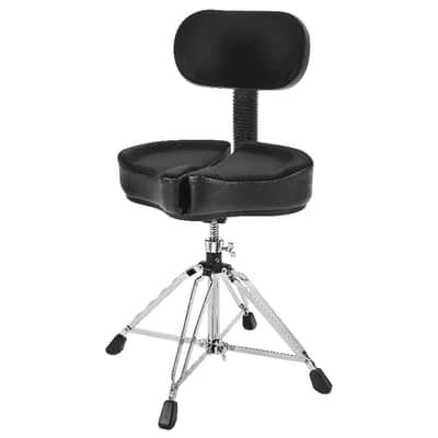 AHead SPG-BBR4 Black Drum Throne with Back Rest image 1