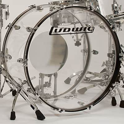 Ludwig *Pre-Order* Vistalite Clear ZEP SET 14x26/16x18/16x16/10x14 Acrylic Kit Drums Shell Pack | Made in the USA | Special Order | Authorized Dealer image 2