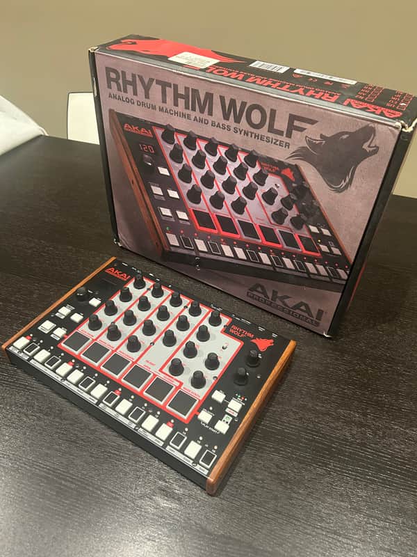 Akai Rhythm Wolf Analog Drum Machine and Bass Synthesizer 2014 - Present - Black image 1