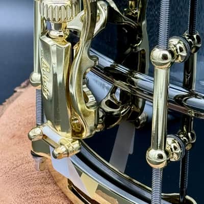 Ludwig LB417BT "Brass On Brass" Black Beauty 6.5x14" 10-Lug Brass Snare Drum with Tube Lugs, Brass Hardware 2003 - Present - Black Nickel-Plated image 10