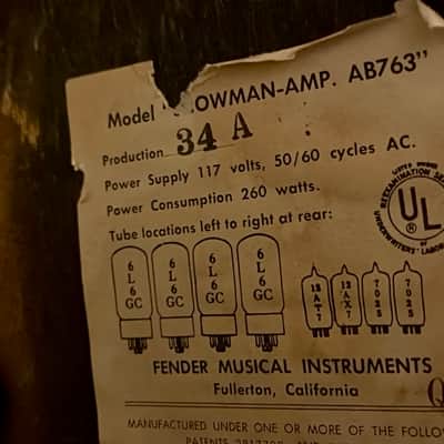 •CLEAN• 1967 Blackface Fender Showman – *VIDEO* image 15