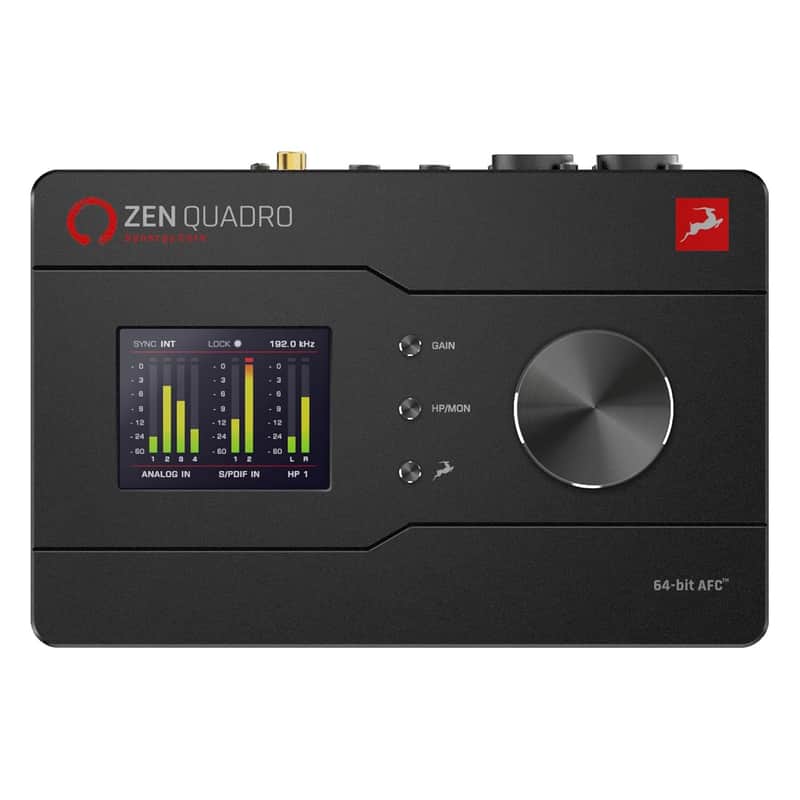 Antelope Audio Zen Quadro Synergy Core — 4-Channel Dual USB-C Bus Powered Audio Interface w/Discrete Preamps, Real-Time DSP+FPGA Effects & Compatibility for Mac, iOS, Android Software — 14x10 image 1