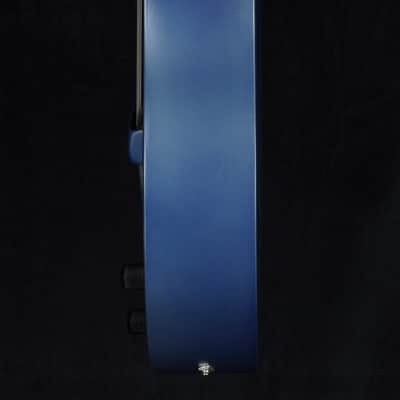 Preowned National ResoRocket Steel Satin Navy Blue w/ Lollar P90 image 9