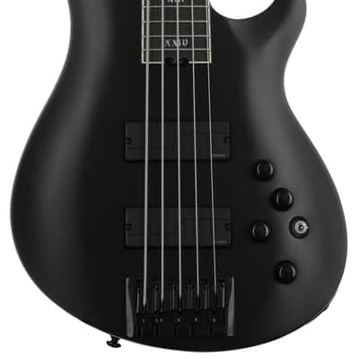 Schecter SLS Evil Twin-5 Bass Guitar - Satin Black image 1
