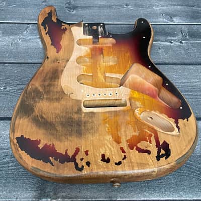Rory Gallagher Stratocaster Body Sunburst Heavy Relic image 3