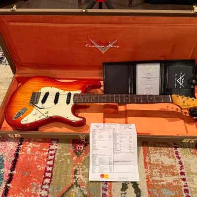 Fender Custom Shop '62 Stratocaster Limited Edition Exclusive Flamethrower Journeyman Relic 2025 Aged Cherry Sunburst image 1